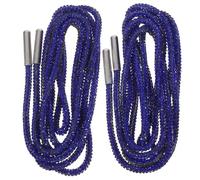 BESPORTBLE Glitzer Schnürsenkel mit Strasssteinen Runde Blaue Funkelnde Schnürsenkel aus Baumwollseil Bling Bling Kristall Schnürbänder als Hoodie Kordel für Sneaker und Sweatpants