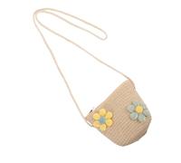 BESPORTBLE Kinder Umhängetasche Strohfaser Leichte Mädchen Schultertasche Kleine Gewebte Strandtasche Für Kinder Reisen