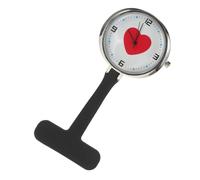 BESPORTBLE Krankenschwester Uhren Ansteckuhr Mit Clip Silikon Taschenuhr Schwarz Leichte Und Stylische Pflegeuhr Mit Klarem Display Für Krankenschwestern Und Ärzte