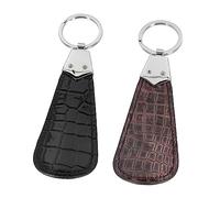 BESPORTBLE Pu Schuhlöffel Schlüsselanhänger Kleiner Schuhlöffel Aus Leder Mit Schlüsselring Tragbar Für Reisen Und Alltag