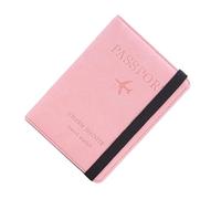 BESPORTBLE Reisepasshülle Etui RFID-geldbörse Aus Pu Material Mit Multifunktions-Aufbewahrungstasche Für Ausweise Und Fotos Geeignet Für Damen Rosa