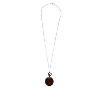 BESPORTBLE Retro Taschenuhr Herren Stoppuhr mit Quarzwerk und Großer Römischer Ziffernmarkierung Schwarzes Legierungsgehäuse und Schützendem Deckel für Freunde und Kollegen