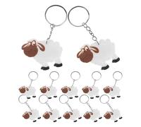 BESPORTBLE Schaf Schlüsselanhänger 20 Stück Cartoon Taschenanhänger aus Langlebigem Kunststoff Bauernhof Ebene Anhänger für Schule Partygeschenke und Geburtstagsfeiern