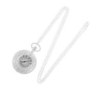 BESPORTBLE Vintage Retro Taschenuhr mit Kette aus Kunststoff und Metall Robuste Kleine Taschenuhr mit Römischen Ziffern und Klappbarem Deckel Stilvolles Geschenk für Männer