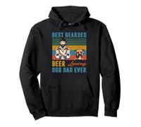 Best Bearded Beer Loving Dog Dad Ever Boxer Dog Lover Pullover Hoodie