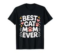 Best Cat Mom Ever Mothers Day Paw Cat T-Shirt