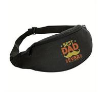 Best Dad Navy Oxford Gürteltasche - verstellbar, sportliches Design mit mehreren Taschen