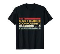 Best Dog Dad Ever - Father Black and Tan Coonhound T-Shirt