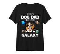 Best Dog Dad In The Galaxy Bernese Mountain Dog Puppy Lovers Premium T-Shirt