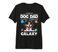 Best Dog Dad In The Galaxy Entlebucher Mountain Dog Puppy Premium T-Shirt