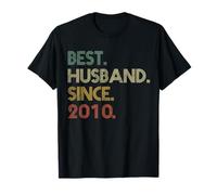 Best Husband Since 2010 Epic Couple 10th Wedding Anniversary T-Shirt