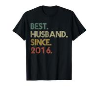 Best Husband Since 2016 Epic Couple 4th Wedding Anniversary T-Shirt