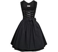 BEST-PRICE Midi Dirndl Amelie in schwarz von Almsach, Größe:34, Farbe:Schwarz
