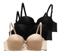 Bestellungen 2025 Reise Must Have 2Er-Pack Damen Bequemer T-Shirt-BH Mit Bügel Nahtloser BHS Push Up BH Große Brüste Komfort Bustier Bralette Soft Bra Outlet Shop Sale