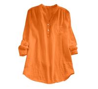Bestellungen Anzeigen Musselin Bluse Damen Baumwolle Leinen Shirt V Ausschnitt Longbluse Oversize Langarm Leinenbluse Sommer Oberteile Tunika Leinenshirt Leicht Und Luftig Bestellungen 2025