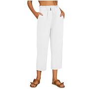 Bestellungen Outlet Angebote Sale Sommerhose Damen Leicht Hosen Taschengröße Plus Enge Freizeithosen Weiße Leinen Hosen Für Frauen Große Größenhosen Große Größen 52 54 Outlet Angebote