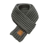 Bestgift Strickschal aus Wolle, warm, Winter, Kinder, grau, Taille unique(118x9cm)