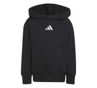 Kapuzensweatshirt ADIDAS SPORTSWEAR "ESSENTIALS KIDS HOODIE", Mädchen, Gr. 104, schwarz (schwarz, weiß), Obermaterial: 71% Baumwolle, 29% Polyester, angesetztes Bündchen, Sweatshirts (61802314-104) sc