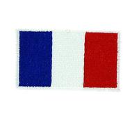 Bestickter Patch / Aufnäher, Motiv Flagge Frankreichs, zum Aufbügeln für Rucksack, 3 x 5 cm