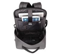 BestLife BB-3401G-1 Business Rucksack Neoton grau für Laptop 15.6'' (39,6cm) & 17'' (43,1cm) mit USB-Anschluss