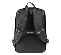 BestLife BB-3456BK TravelSafe Rucksack Calpe schwarz für Laptop bis 15.6'' (39,6cm) mit USB-Connector