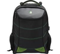 "BESTLIFE Laptop Rucksack 17"" Snake Eye Gaming schwarz/grün, USB, 3 Fächer"