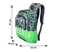 BESTLIFE Rucksack TASKU grün mit Laptopfach bis 15,6 Zoll