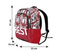 BESTLIFE Rucksack TASKU rot mit Laptopfach bis 15,6 Zoll