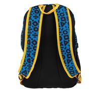 BestLife Schulrucksack für Laptop und Tablet bis 15,6 Zoll, Smartphonefach gelb/blau/schwarz