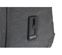 BESTLIFE Murada TravelSafe Rucksack für Laptop bis 15,6 Zoll USB grau
