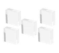 BESTOMZ 5 Stück pack Quadratische Acrylwürfel als Schmuck Displayhalter Transparent Einfach zu Verstauen Praktisch für Einzelhandel und Buchhandlungen