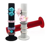 BESTOMZ Armbandhalter und Schmuckständer aus Pvc mit Mikrofaseroberfläche Elegantes Design Multifunktional für Armbandpräsentation und Aufbewahrung zu Hause oder Geschäft