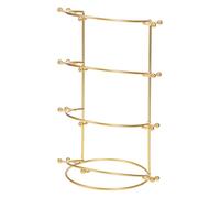 BESTOMZ Eleganter 4 stufiger Metall Haarreif Ausstellungsständer aus Zinklegierung für Kronen und Halsketten zur Aufbewahrung dem Schminktisch in Gold