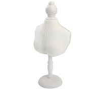 BESTOMZ Klassischer Schmuckständer für Halsschmuck aus Mdf Kompressionsformstoff mit Holzlackierter Basis Schützt Schmuck und Hält Halsketten im Wohnzimmer Ordentlich