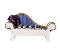 BESTOMZ Kreativer Sofa Ringhalter aus Kunstharz für Schmuckaufbewahrung und Ringpräsentation Stilvolles Blaues Design für Verlobung und Muttertag