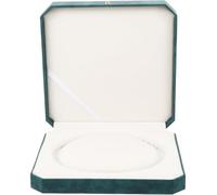 BESTOMZ Leder Schmuckbox für Halsketten Tragbare und Sichere Schmuckaufbewahrung mit Weichem Innenfutter für Schmuckgeschäfte und Messen