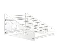 BESTOMZ Transparenter Acryl Schmuckhalter Organizer mit 8 Ebenen und Abnehmbaren Stangen zum Schutz von Perlen und Armbändern für Schminktisch und Ladenauslage