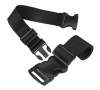 BESTOMZ Verstellbare Gepäckgurte Schwarzer Reise Gepäckriemen aus Nylon mit Schnalle 2 Stück Multifunktionale Koffergurte für Outdoor und Sichere Befestigung