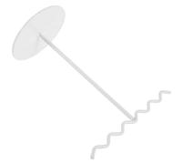 BESTOMZ Weißer Schmuckständer aus Eisen mit Drehbarem Design zur Aufbewahrung von Ohrringen und Armbändern im Minimalistischen Stil