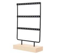 BESTOMZ Zarter Ohrringständer aus Eisen und Holz für Ohrringe Aufbewahrung mit Dekorativem Effekt und Exquisiter Verarbeitung für Badezimmer und Handel