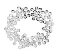 BESTonZON 100 Stück Runde Metallknöpfe aus Zinklegierung 115mm Vierlochige Nähknöpfe für Mäntel Blazer Anzüge und Selbstgemacht Bastelprojekte