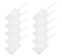 BESTonZON 15 Stück Transparente Gepäckanhänger Hüllen aus PVC mit Schlaufe Vertikale Ausweishalter für Reisen und Büro