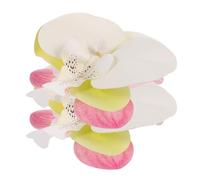 BESTonZON 2 Paar Blumen Schuhclips Orchidee aus Robustem Material Abnehmbare High Heel und Flipflop Accessoires für Damen Sommer Strand und Hochzeit