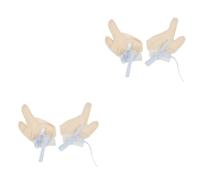 BESTonZON 2 Paar Daumenschutz -Daumenlutsch-Handschuhe Fingerlutschstopper -Handschuhe handschuhe Babyfäustlinge 0-6 Monate Babyhandfäustlinge Anti-Saug-Schutz Baumwollgarn