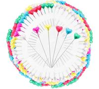 BESTonZON 216 Stück Nähnadeln mit Herzförmigen Perlmuttköpfen Gerade Stecknadeln aus Stahl Dekorative Selbstgemacht Pins für Basteln Nähen und Hochzeitsdekoration