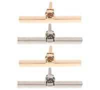 BESTonZON 4 Stück Drehverschlüsse aus Zinklegierung Metall Taschenverschlüsse für Handtaschen Geldbörsen und Clutches Sicherer Praktischer Verschluss für Reisen und Alltag