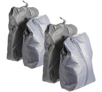 BESTonZON 4 Stück Schuhbeutel Groß Reise Schuhorganizer aus Robustem Material Tragbare Aufbewahrungstasche für Schuhe und Kleidung Schmutzabweisend mit Reißverschluss Handliche Reisetasche