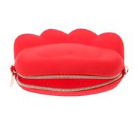 BESTonZON Silikon Münzgeldbörse Katzenpfote Süße Geldbörse Damenhandtasche mit Münzfach Vielseitig Tragbar Umhänge Handtasche Portemonnaie Rot