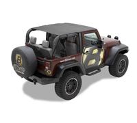 Bestop 5258335 Black Diamond Bikinioberteil im Safari-Stil fr 20102018 Wrangler JK 2DR