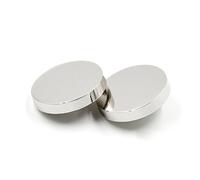 Bestowal 10 Stück Metall Flache Knöpfe für Frauen Kleidung, Woolen Mantel, Mann Jacken, Hemd, Hose - Runder Geformter Nähender Knopf (Silber, 23mm)